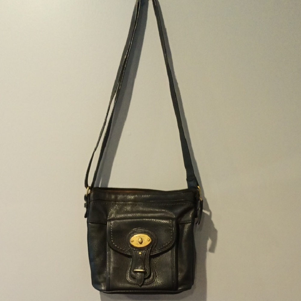 BOC Black Leather Crossbody Bag Great Condition!